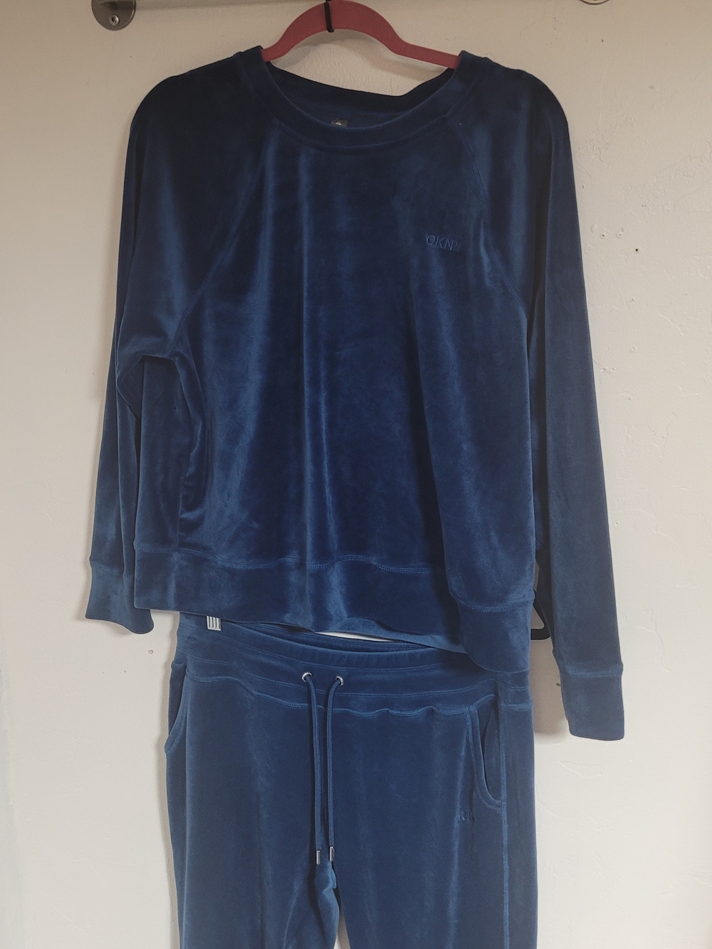 DKNY Women's Velour Jogger Set